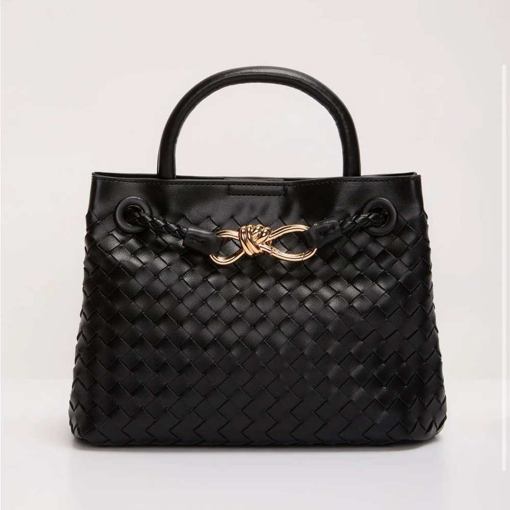Vita Woven Bow Detail Crossbody Bag - Never used!